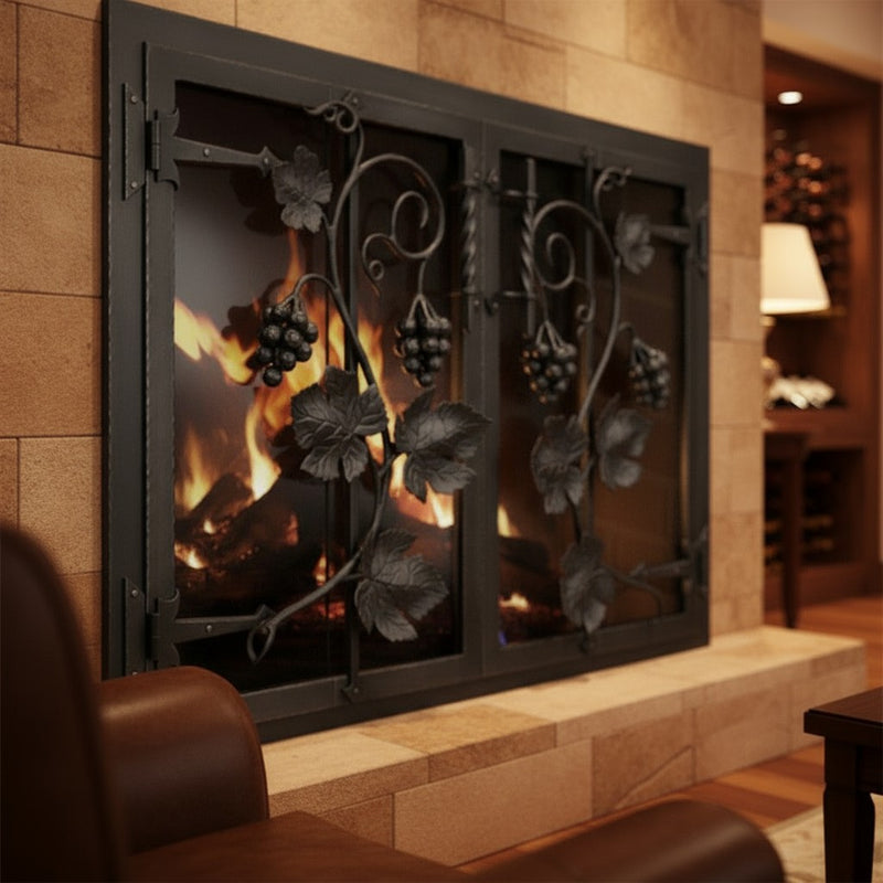 Napa Valley - Masonry & Prefab Fireplace Glass Doors | Custom