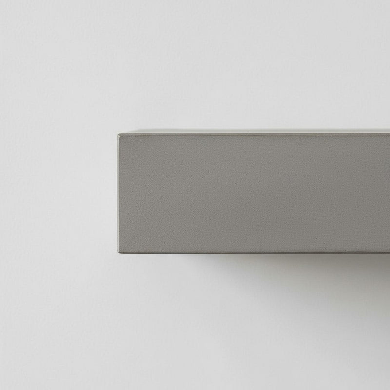 Horizon Concrete Mantel Non-Combustible Mantel Shelf - Mystic Grey Finish