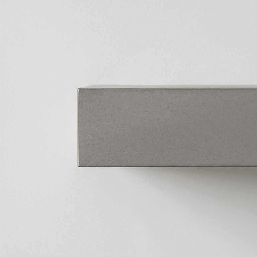 Horizon Concrete Mantel Non-Combustible Mantel Shelf - Mystic Grey Finish