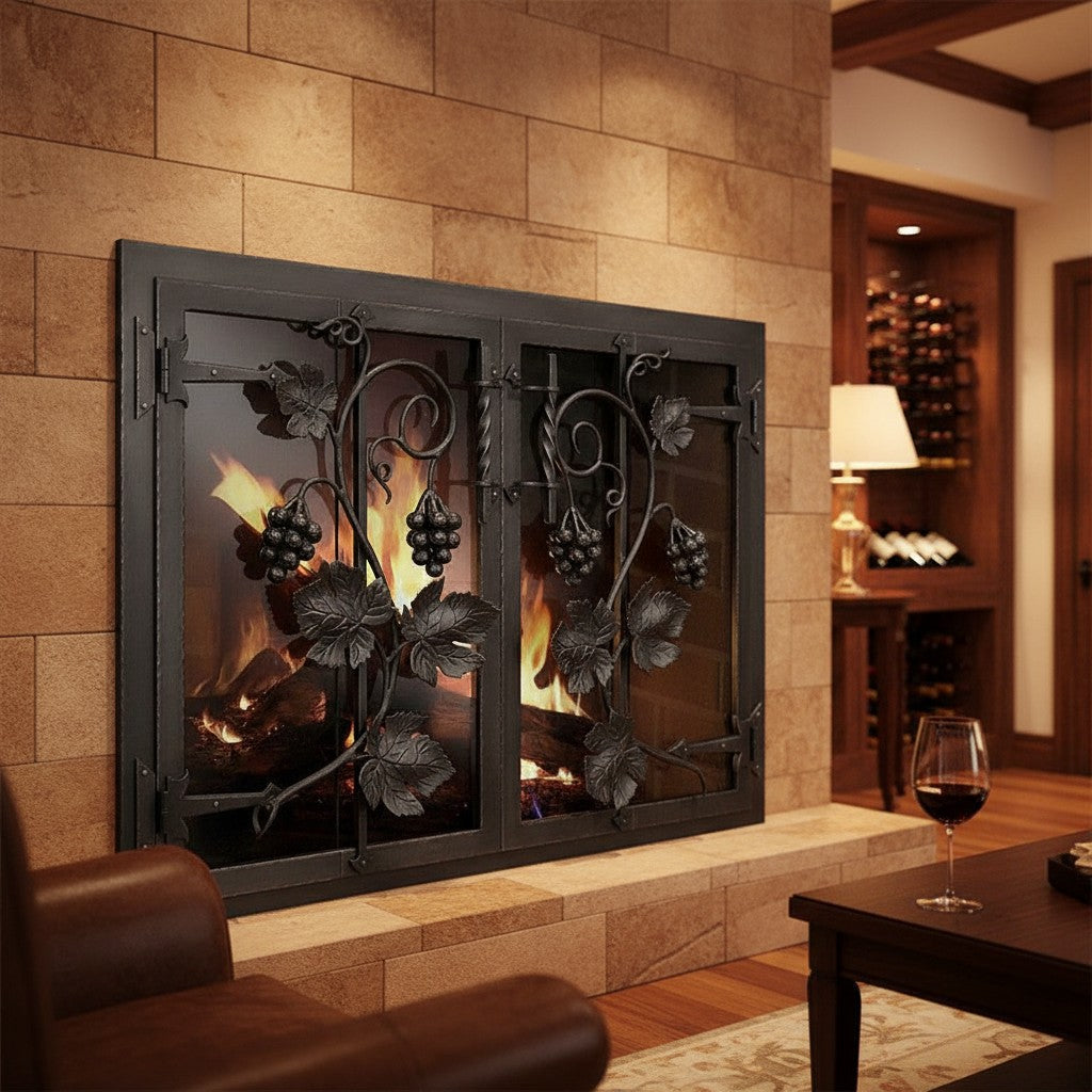 Napa Valley - Masonry & Prefab Fireplace Glass Doors