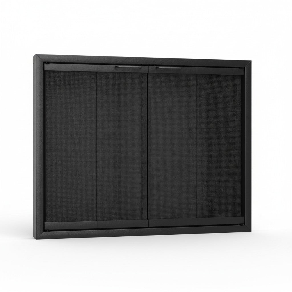 Cavestone Fireplace Glass Doors | Custom Masonry Fit