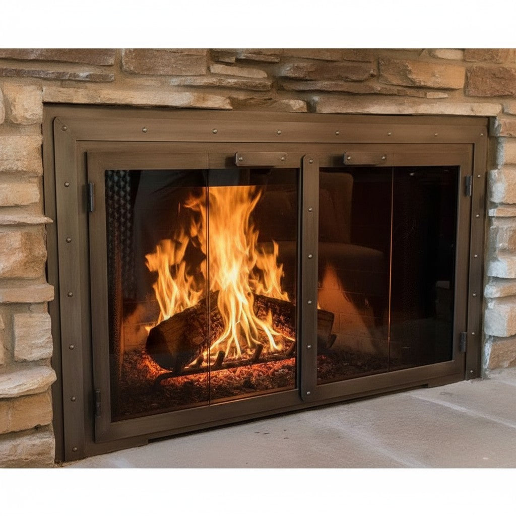 Black Rock - Masonry & Prefab Fireplace Glass Doors
