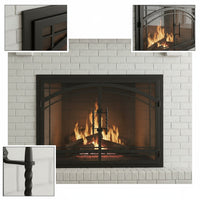 Madrid - Masonry & Prefab Fireplace Glass Doors | Custom