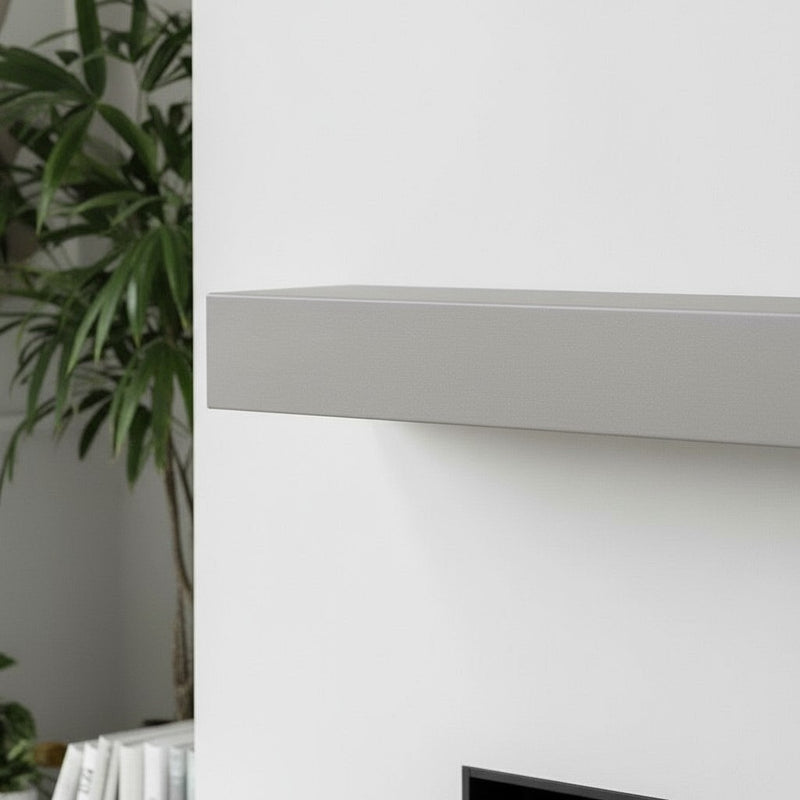 Horizon Concrete Mantel Non-Combustible Mantel Shelf - Mystic Grey Finish