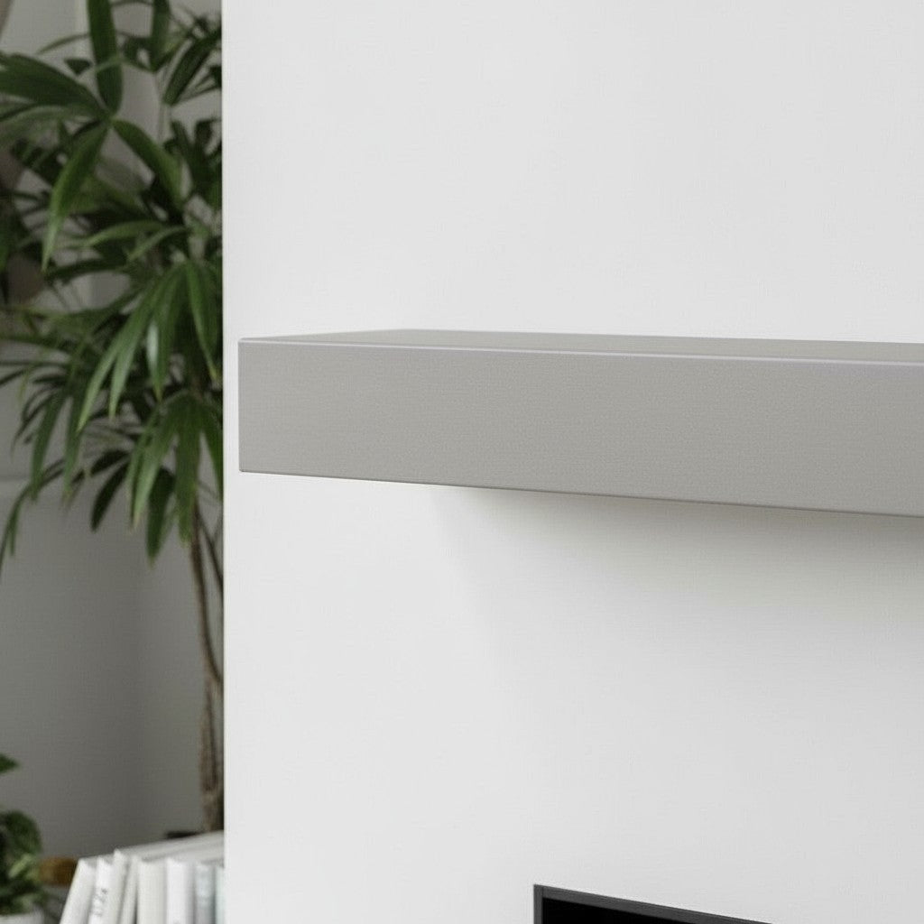 Horizon Concrete Mantel Non-Combustible Mantel Shelf - Mystic Grey Finish