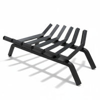 24" Heavy-Duty Fireplace Grate – ¾” Solid Steel | Made in USA by Design Specialties | Lifetime Warranty