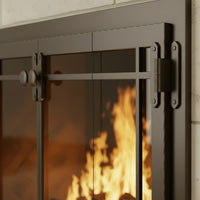 Craftsman - Masonry & Prefab Fireplace Glass Doors | Custom