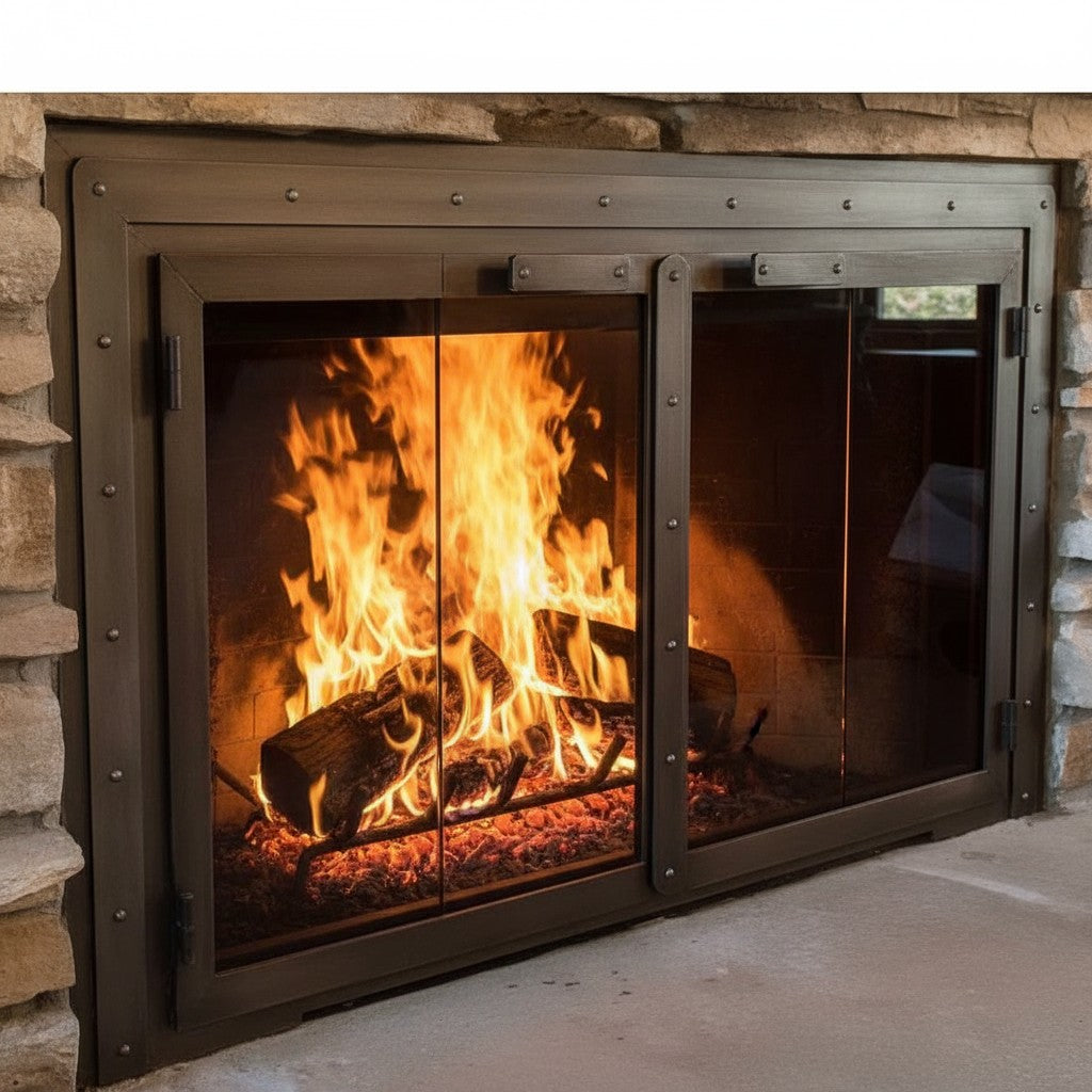 Black Rock - Masonry & Prefab Fireplace Glass Doors