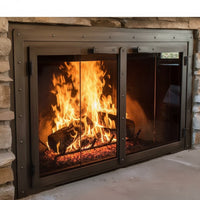 Black Rock - Masonry & Prefab Fireplace Glass Doors | Custom