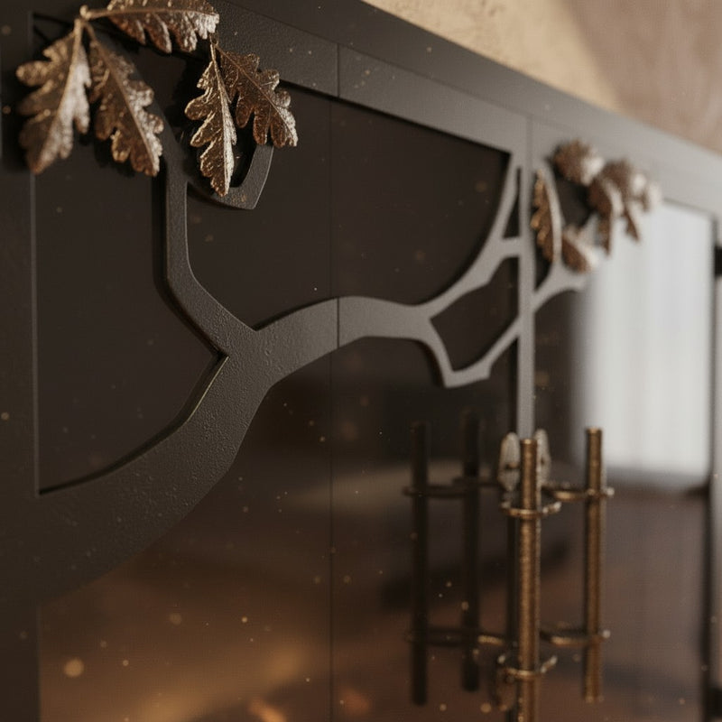 Oak Tree - Masonry & Prefab Fireplace Glass Doors | Custom