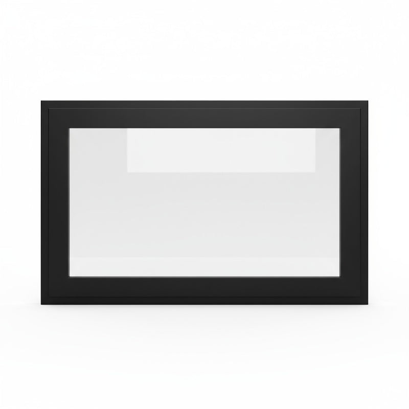 Original Moderne - Single Panel Masonry & Prefab Fireplace Glass Doors | Custom