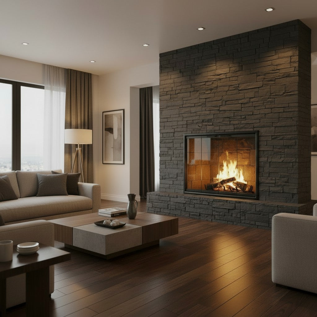 Cavestone Fireplace Glass Doors | Custom Masonry Fit