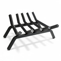 18" Heavy-Duty Fireplace Grate – ¾” Solid Steel | Made in USA by Design Specialties | Lifetime Warranty