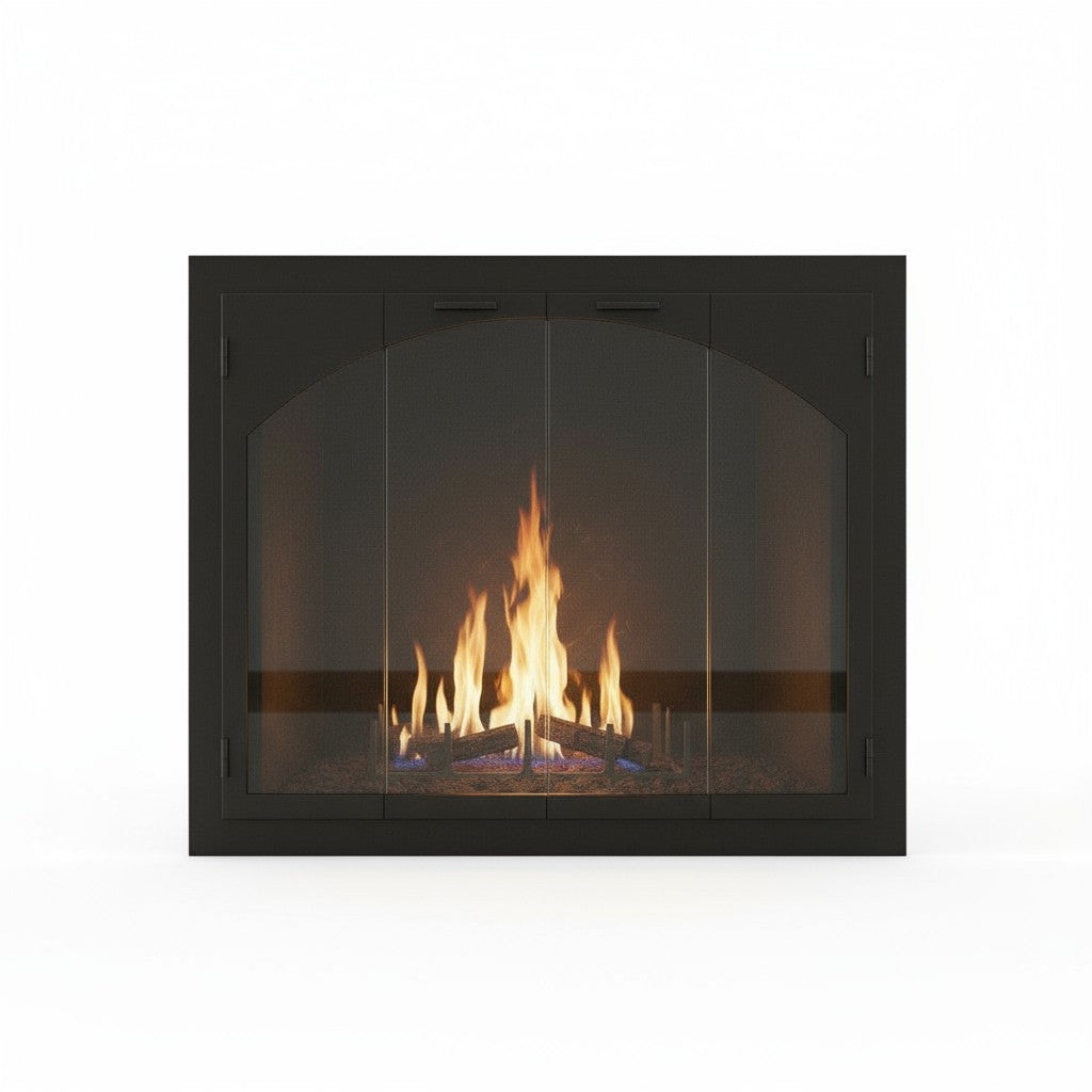 Carolina Steel Fireplace Glass Door | Masonry & Zero Clearance