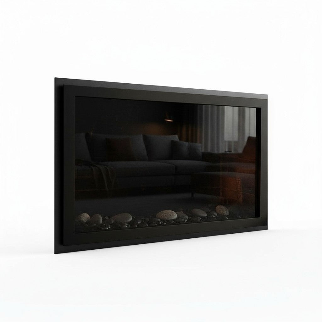 Slim Moderne - Masonry & Prefab Fireplace Glass Doors
