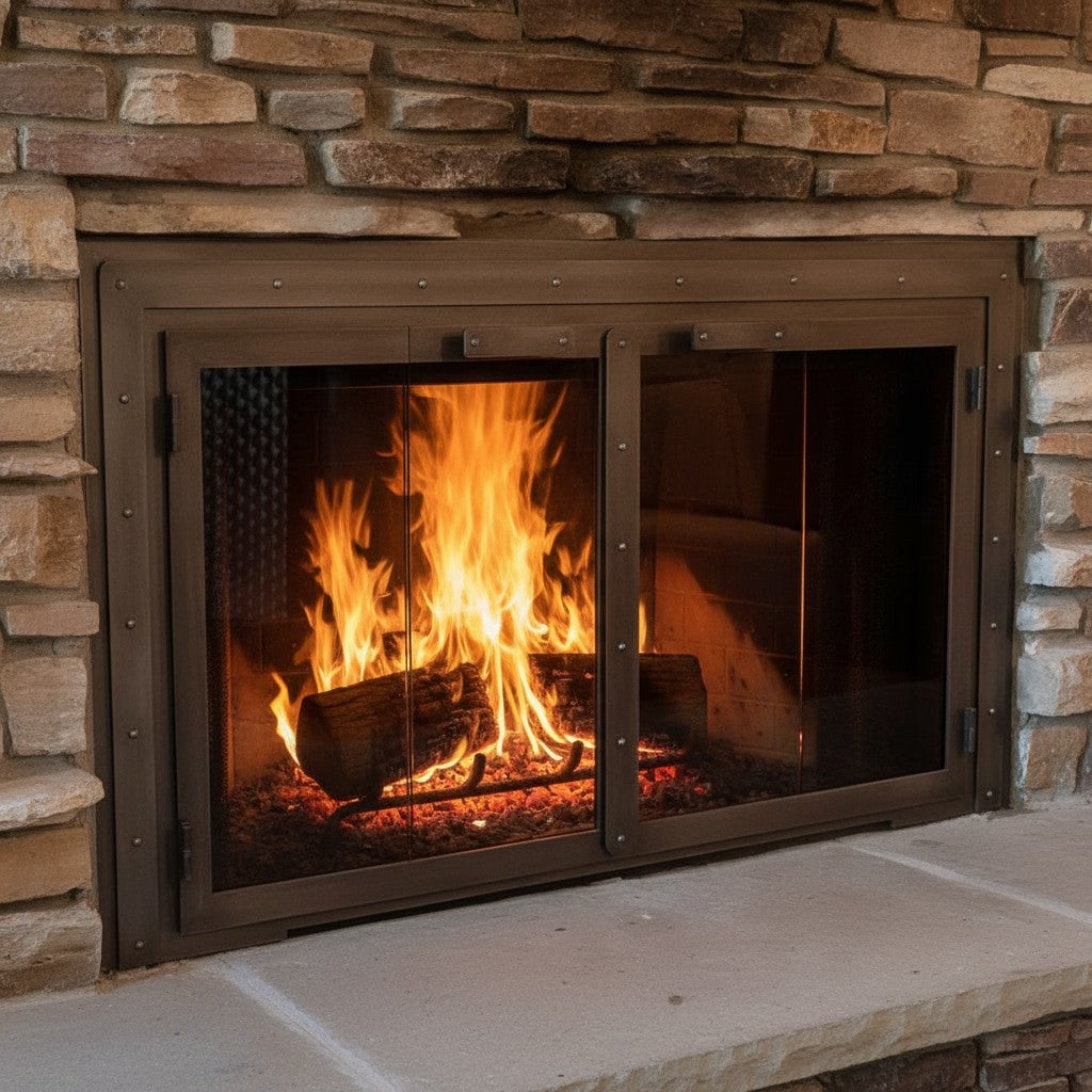 Black Rock - Masonry & Prefab Fireplace Glass Doors