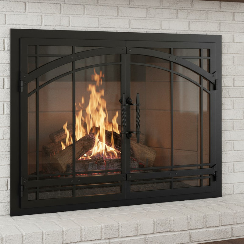 Madrid - Masonry & Prefab Fireplace Glass Doors | Custom