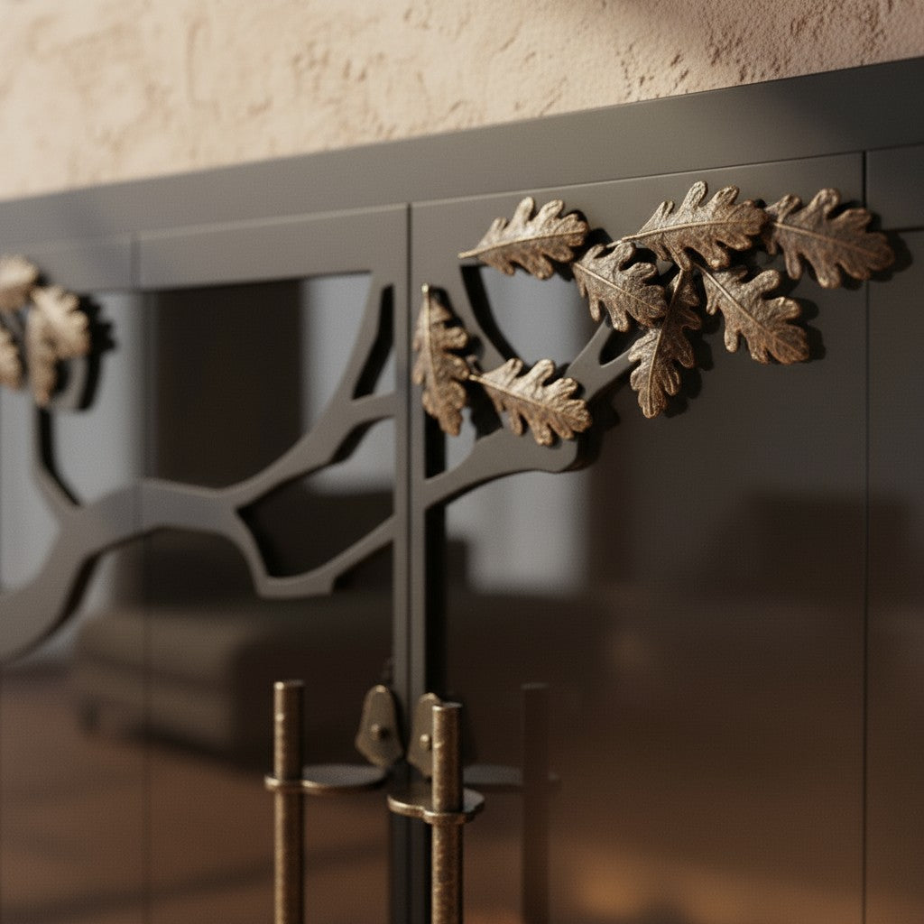 Oak Tree - Masonry & Prefab Fireplace Glass Doors