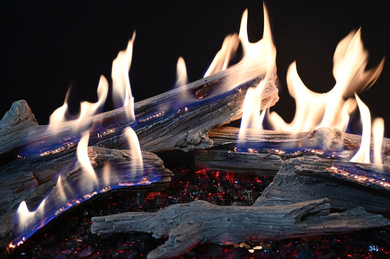 Grand Canyon Bedrock Traditional 48" Drop-In Gas Burner with GlowFire Logs