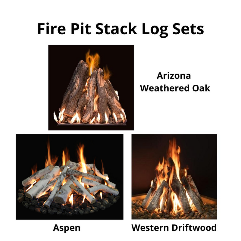 Grand Canyon 30" Round Flat Stack Outdoor Fire Pit Burner Kit - Electronic Ignition (WBECS), Propane
