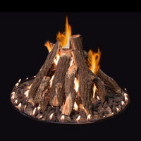 Grand Canyon 36" Round Tall Stack Outdoor Fire Pit Burner Kit - Electronic Ignition, Propane