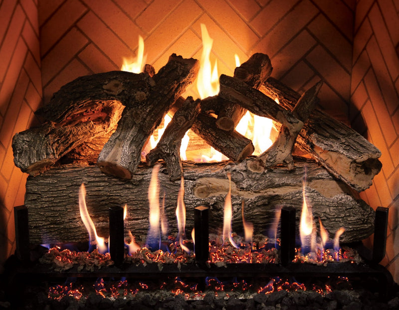 Grand Canyon Jumbo 48" Arizona Weathered Oak Vented Gas Log Set - 15 Piece