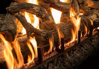 Grand Canyon Jumbo Slimline 48" Arizona Weathered Oak Vented Gas Log Set (15-Piece)