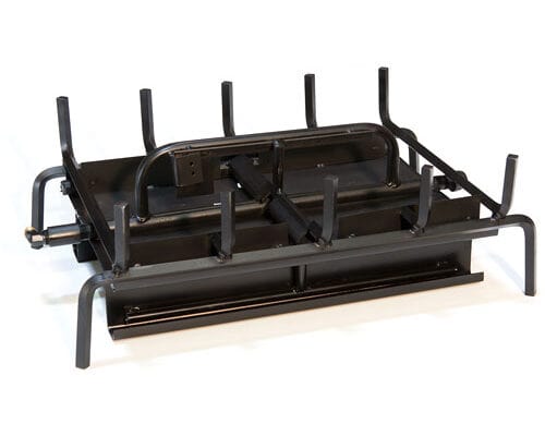 Grand Canyon 36" Assembled 3-Burner See-Through Vented Gas Burner System with Electronic Ignition & Rock Kit