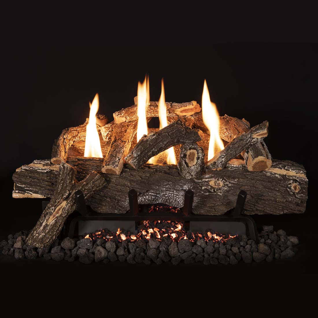 Grand Canyon Weathered Oak Vent Free Gas Log Set - Customized Options - ExceptionalFire