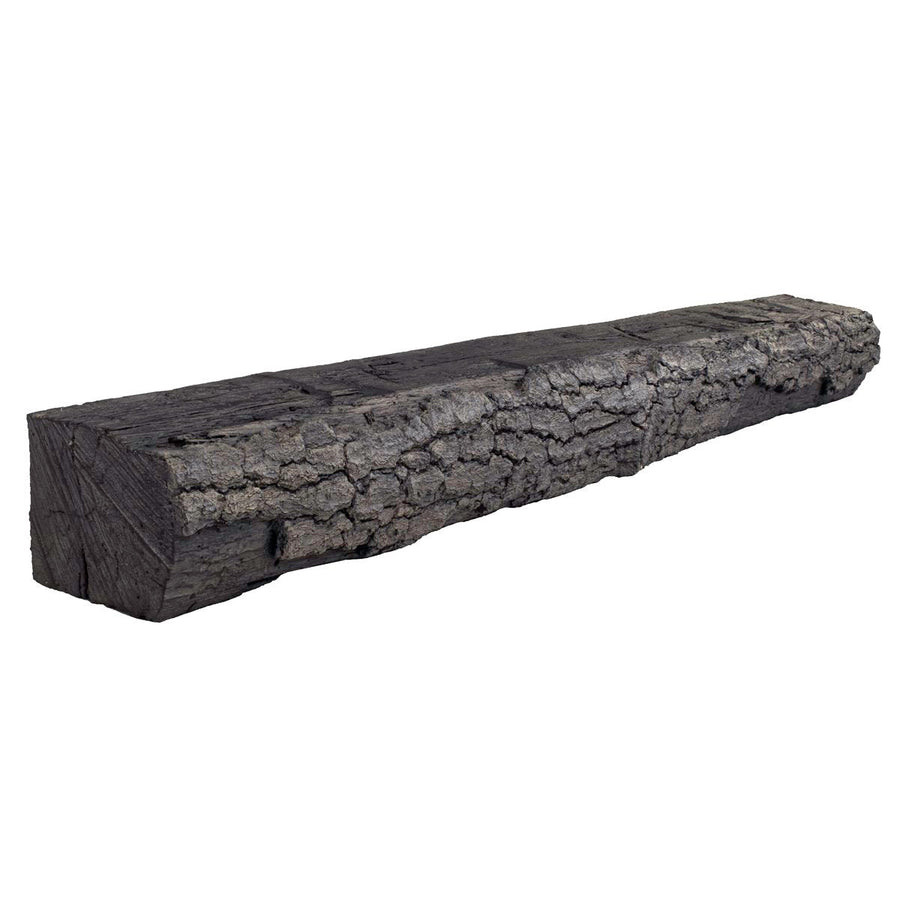 Half-Round Sleeper Non-Combustible Concrete Mantel Shelf Eclipse Finish