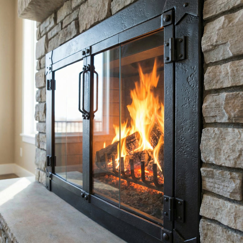 Milwaukee Forged Iron - Masonry & Prefab Fireplace Glass Doors | Custom