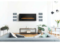 Harsten 50 Electric Linear Fireplace - Model NEFL50HF-BT - ExceptionalFire