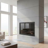 Stiletto Cutback Ultra Thin Fireplace Glass Doors | Modern & Elegant Design | Custom