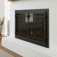 Craftsman - Masonry & Prefab Fireplace Glass Doors | Custom