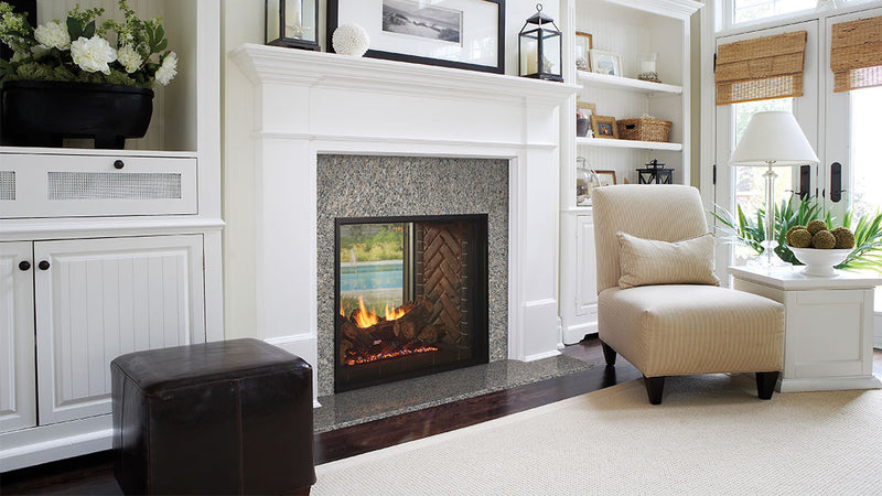 Majestic Fortress Indoor/Outdoor See-Through Direct Vent Gas Fireplace - Model FORTRESS