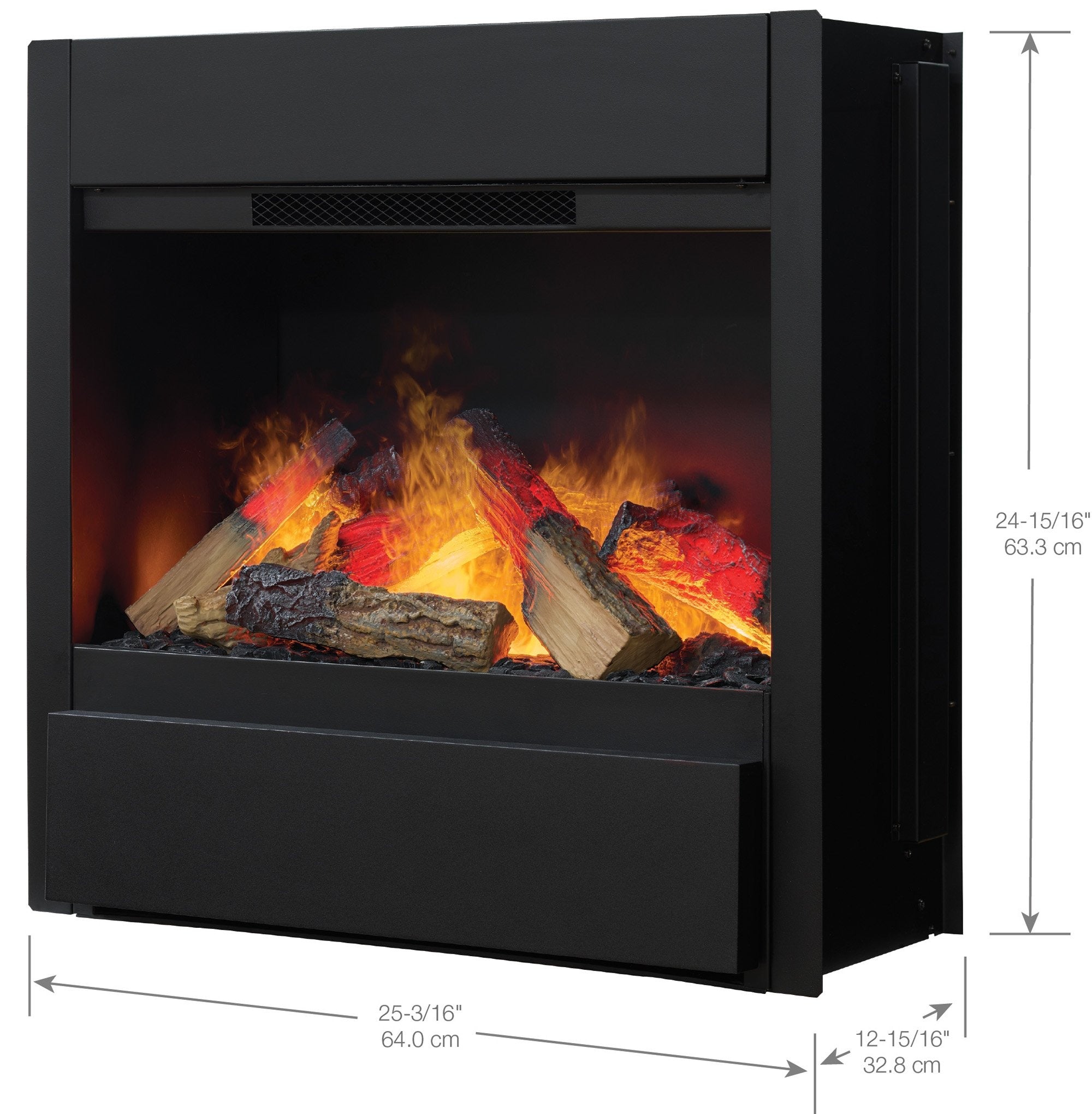 Optimyst Revive 25" Vapor Fireplace – Realistic Water Vapor Flame (ABN15)