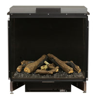 e-MatriX 32"x26" Electric Firebox – Front-Facing Built-In Fireplace | Water Vapor Flame, Crackling Sound, Charred Logs - FEF3226L1