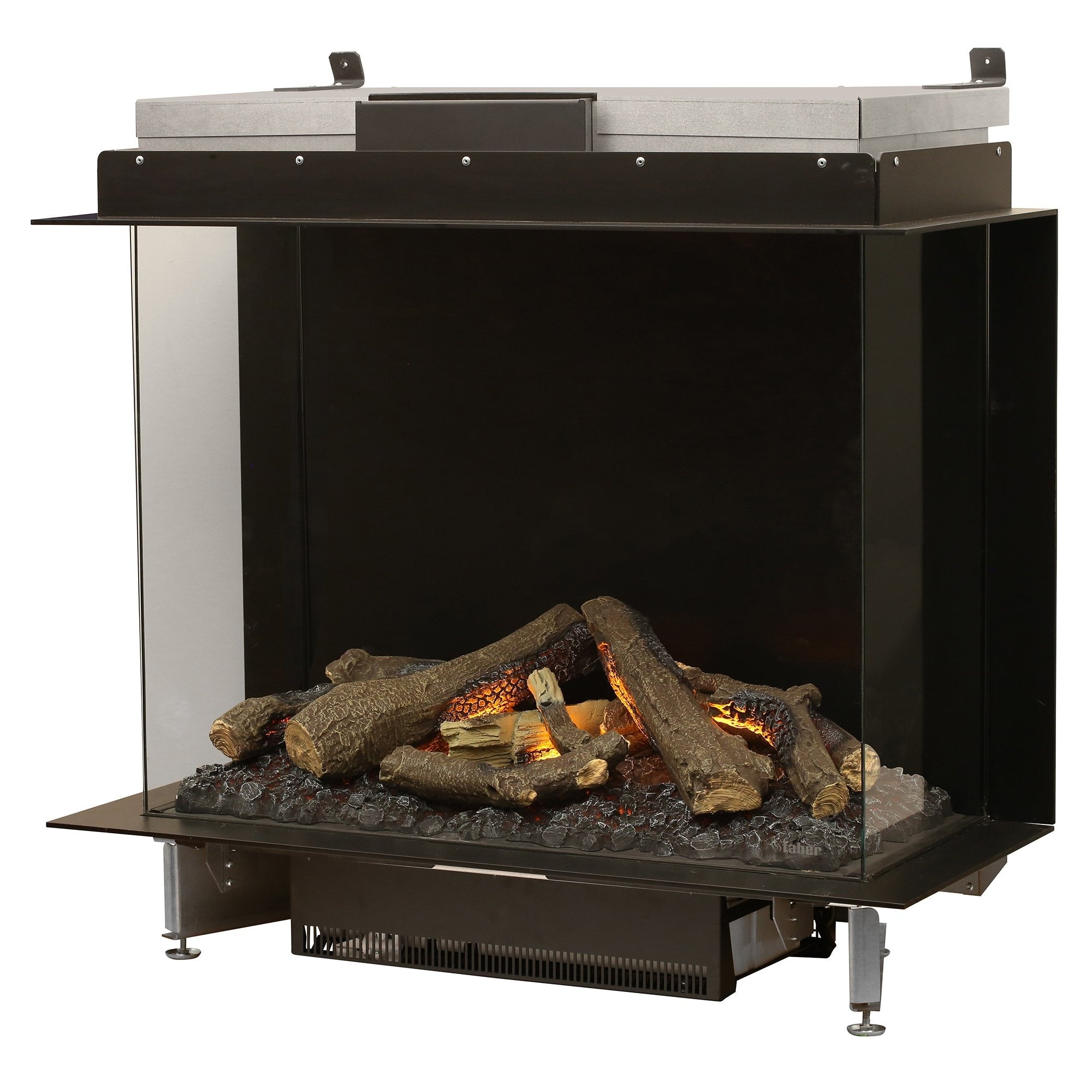 e-MatriX 32"x26" Electric Firebox – Three-Sided (Bay) Front Glass (FEF3226L3)