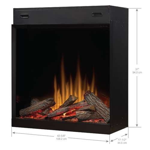 Ignite Aspire 42" Built-In Electric Fireplace – Dynamic Flame Effect (ASP42)