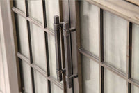 Industrial - Arch Masonry Steel Fireplace Glass Doors - ExceptionalFire