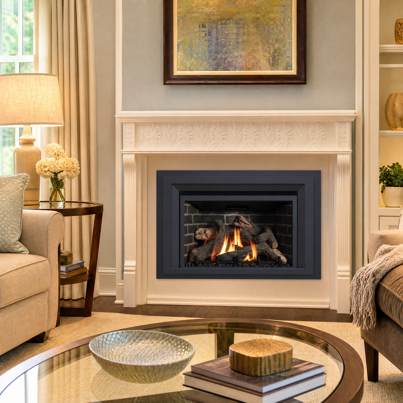 IronStrike Madison Park 32" Direct Vent Gas Fireplace Insert - Model MADISON PARK 32 — lifestyle
