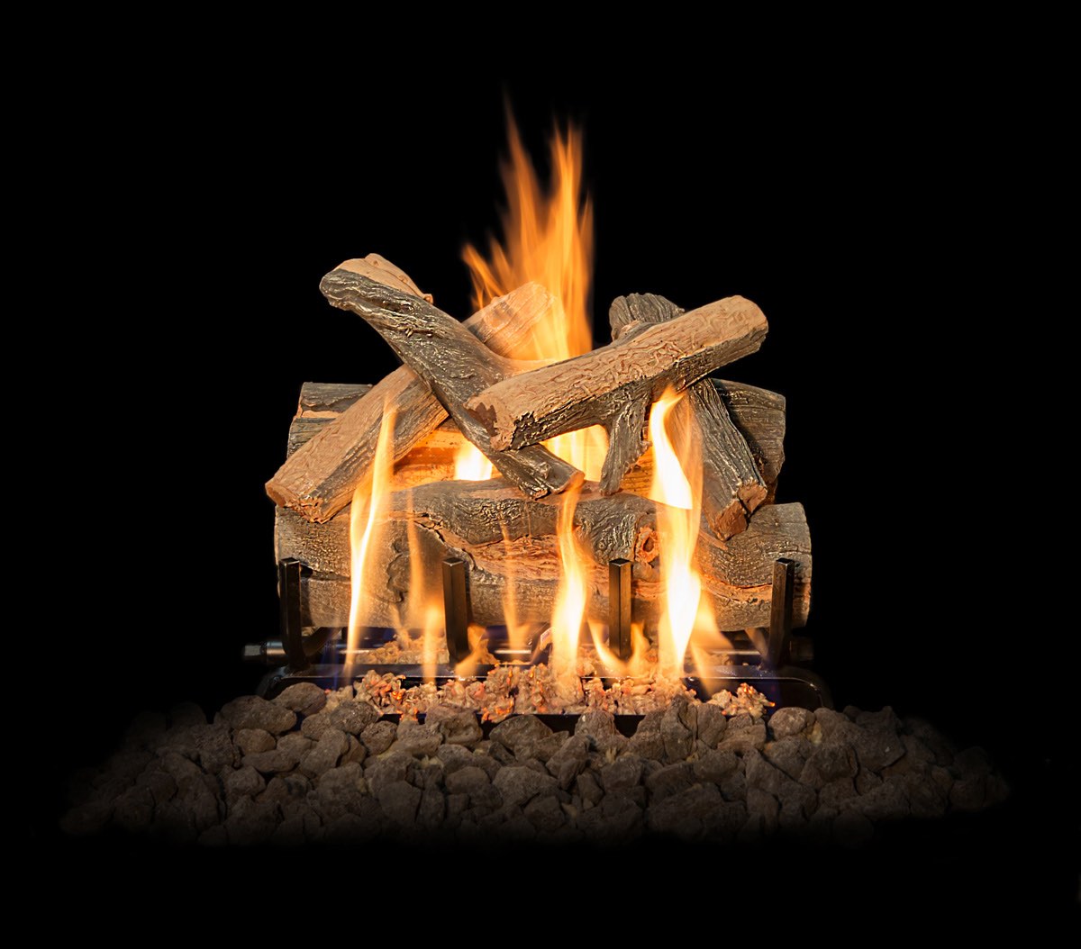 18" Arizona Juniper See-Through Outdoor Gas Log Set | Grand Canyon