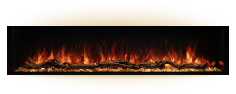 Modern Flames Landscape Pro Multi 120" Three-Sided Built-In Electric Fireplace
