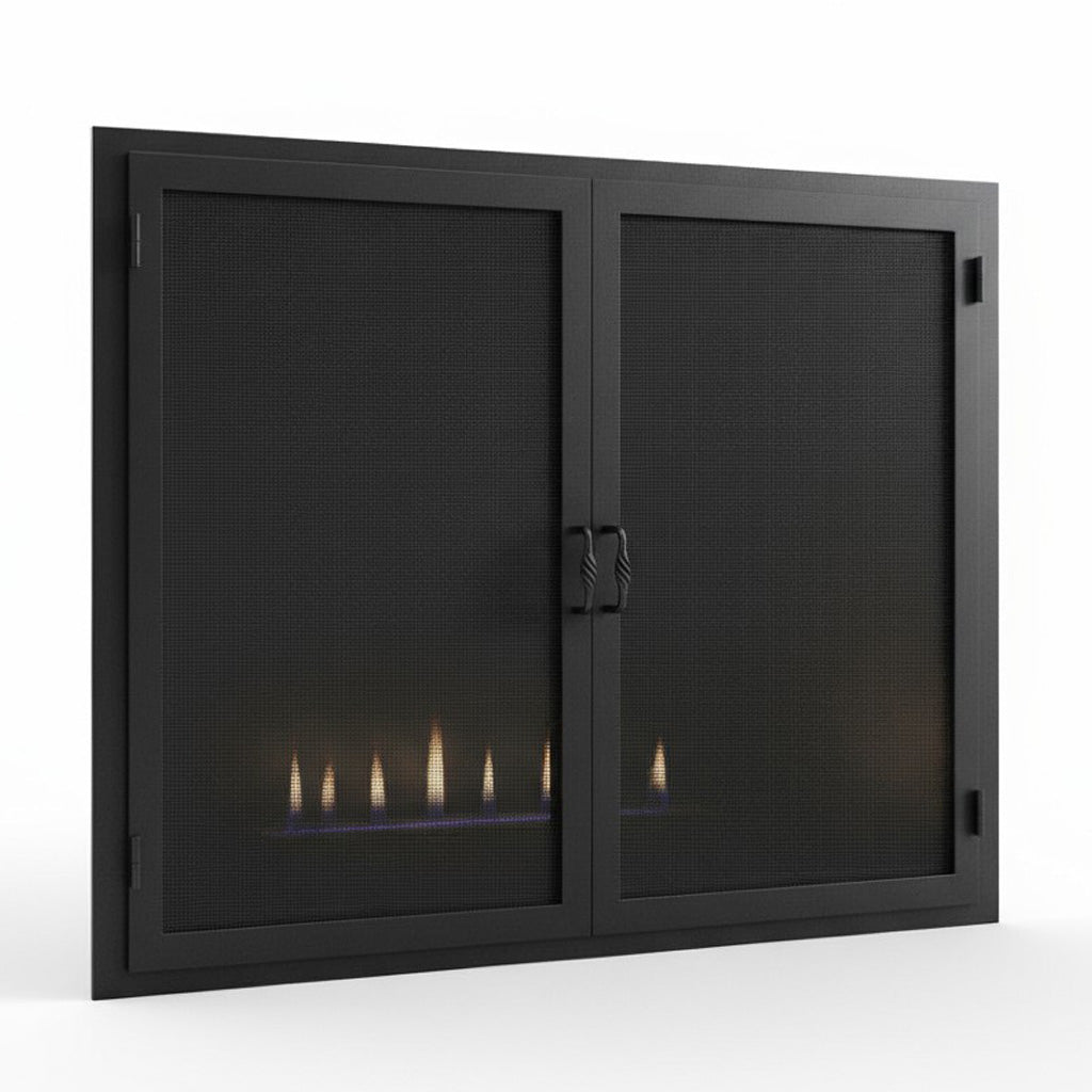 Legend Custom Masonry & Prefab Fireplace Mesh Doors