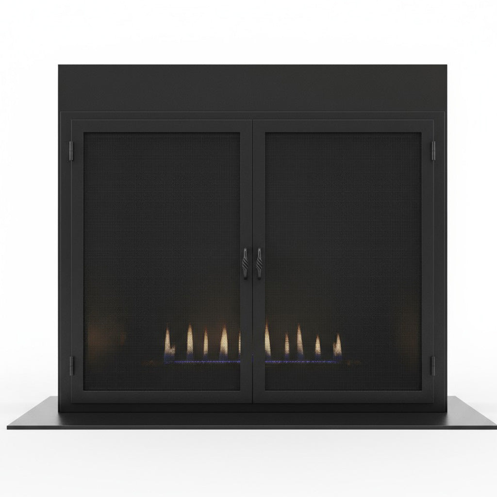 Legend Custom Masonry & Prefab Fireplace Mesh Doors