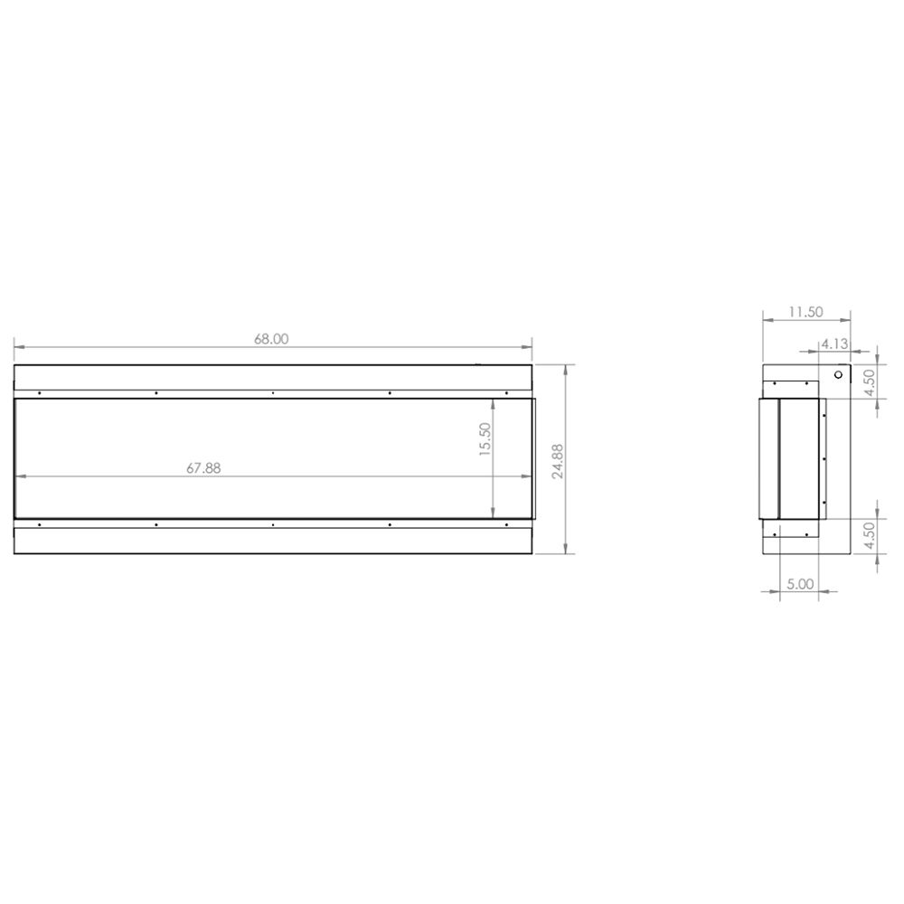 Modern Flames RS-3626 RedStone 36-Inch Built-In Electric Fireplace