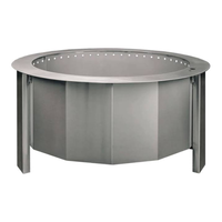 Firegear LUME Stainless Steel Wood Fire Pit — 26″ or 31″ — manufacturer product photograph; installation finishes and separately sold components may be shown