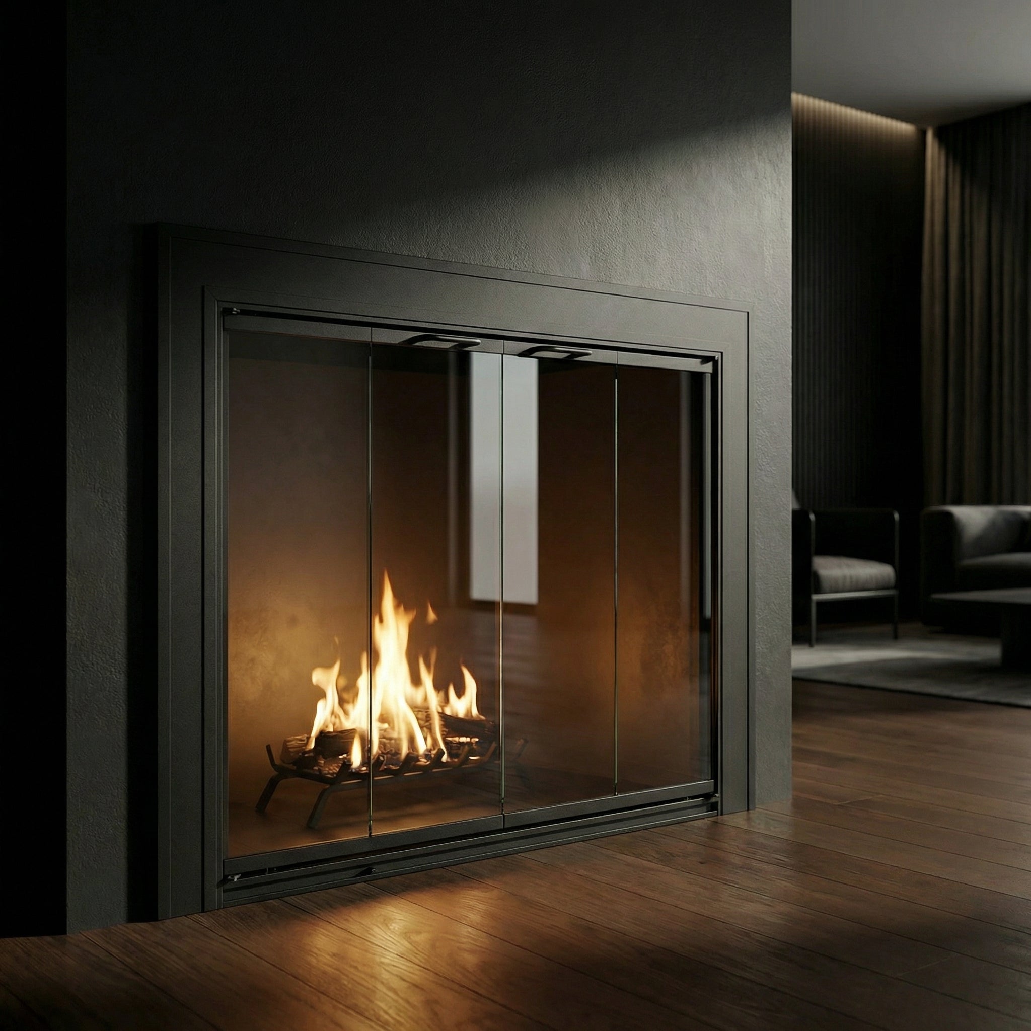 Savannah - Masonry & Prefab Fireplace Glass Doors