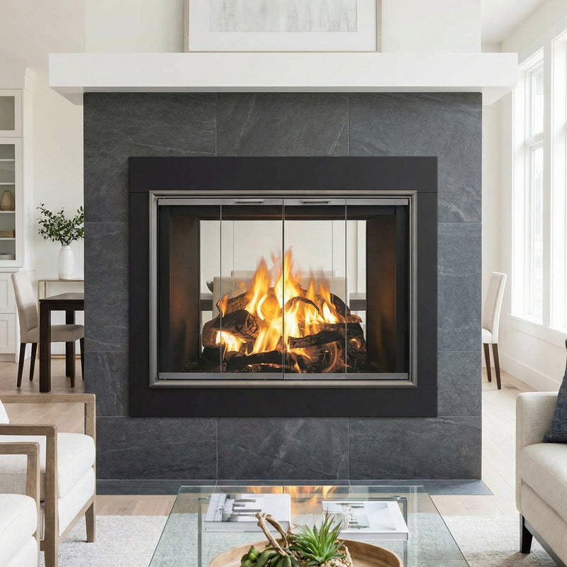 Monterey Standard Glass Doors | Prefab Fireplaces by Stoll | Custom
