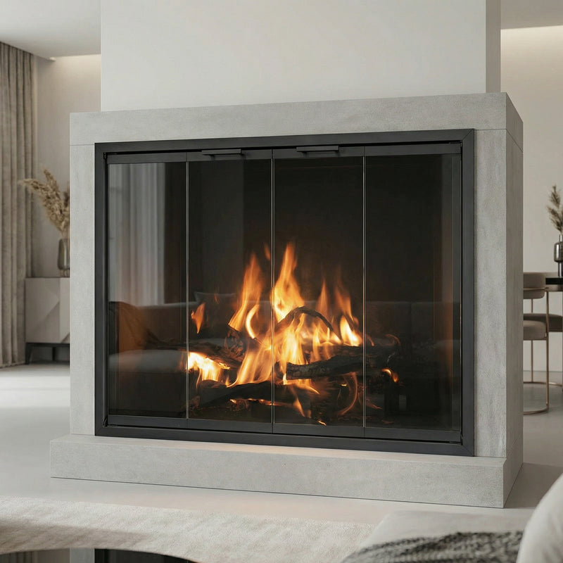 Seaside Standard Glass Doors | Prefab Fireplaces by Stoll | Custom